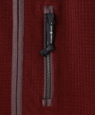 JOSEPH ABBOUD MOUNTAIN 【UNISEX】ポーラテックブロックフリース ベスト ワイン系