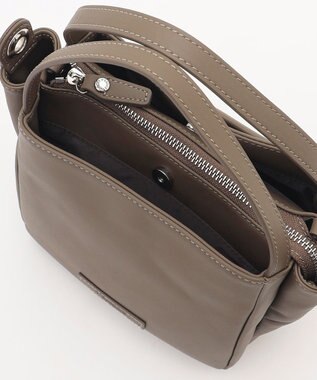 Y'SACCS カウレザー すっきり2wayミニトート グレージュ