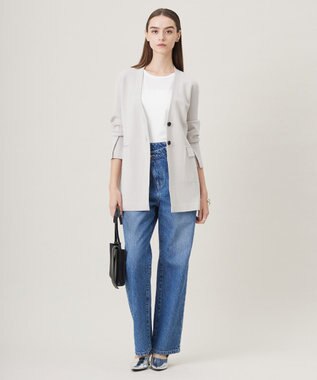 ICB 【CLASSY.1月号掲載・洗える】ウォーターリサイクルデニム カーブパンツ ブルーデニム系