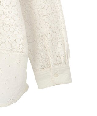 AMERICAN HOLIC レースパッチワークシャツ Off White