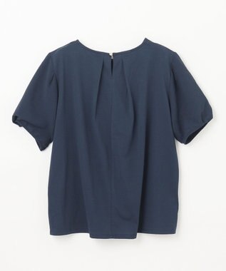 ANY L 【吸水速乾/UVケア】ミニサッカーコンビ袖ボリュームカットソー ネイビー