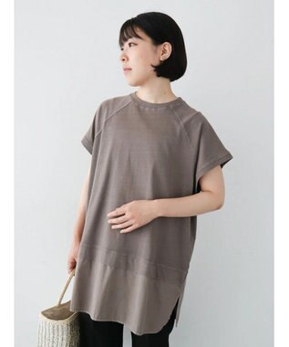 Green Parks ピグメントフレンチスリーブチュニック Brown