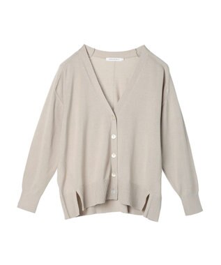 AMERICAN HOLIC ＵＶカットミディニットカーディガン Gray Beige