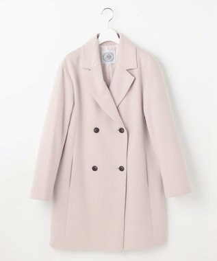 J.PRESS LADIES L Super150sAZAMIビーバー Pコート ベージュ系