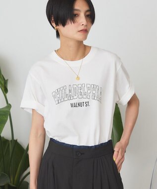 AMERICAN HOLIC 【マルチ機能】カレッジロゴＴシャツ Off White
