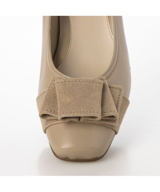 Riz raffinee <Riz raffinee>ドレープデザインモチーフパンプス ベージュ