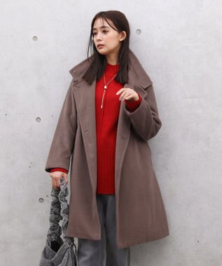 Green Parks スタンドロングコート Mocha