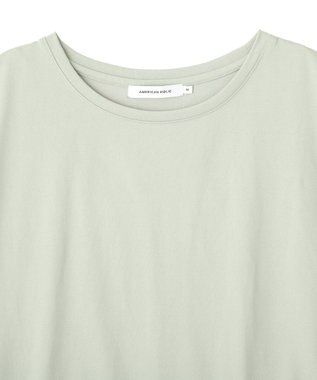 AMERICAN HOLIC 汗染み防止・異素材ペプラムプルオーバー Grayish Khaki