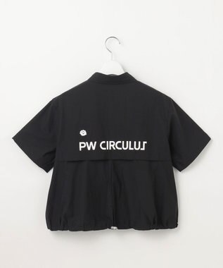PW CIRCULUS 【WOMEN】ギャザリング シャツ ゴルフウェア レディース ブラック系