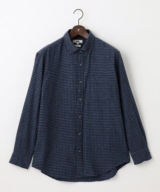  【キングサイズ・柔らかな肌触り/暖かい】 ラフィーコットンフランネルシャツ