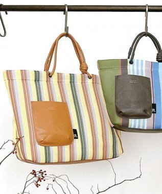 ROOTOTE 1165【手洗い可能】SC.ミディアム.ウエッファ.ストライプ-A 03：イエロー