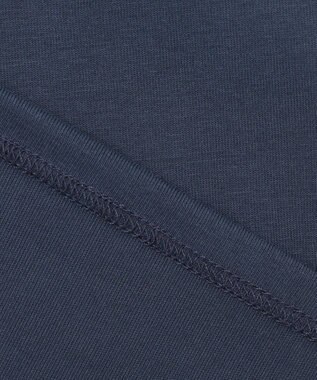 ANY L 【吸水速乾/UVケア】ミニサッカーコンビ袖ボリュームカットソー ネイビー