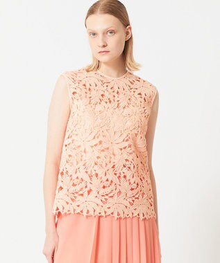 BEIGE， NARCISSUS / レースブラウス Peach