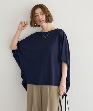 YECCA VECCA 異素材切替バックデザインプルオーバー