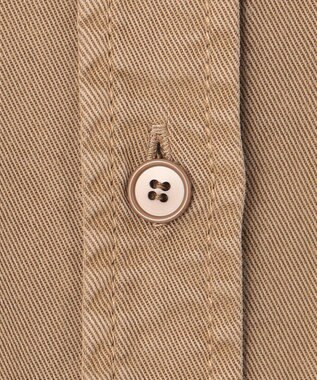 23区 L 【SLOW/一部店舗限定】ガーメントツイル 2WAY シャツ ベージュ系