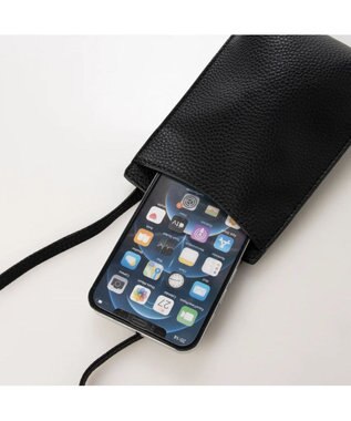 UNBILLION cachecache スマホショルダー付きワンハンドルパーテーショントートバッグ ブラックブラック