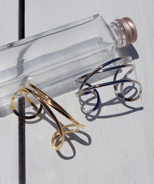 Tiaclasse ワイドクロスバングル シルバー