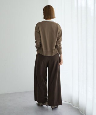 YECCA VECCA 【UVカット】クルーネックカーディガン Dark Beige