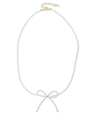 Green Parks ・ＨＡＬＦ　ＴＩＭＥ　パールリボンネックレス White