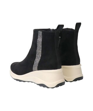 Bridget Birkin 【Bridget Birkin】ラインストーンハイカットスニーカーブーツ ブラックスウェード