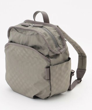 Y'SACCS Polka Dots　パイピングポケットコンパクトリュック グレージュ