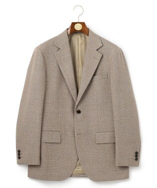 J.PRESS MEN 【NEWSTAGE】シルキーソフトツイード ジャケット/総裏 ベージュ系