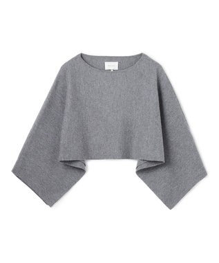 BEIGE， CHICORA / プルオーバーウールニットケープ Md.Gray