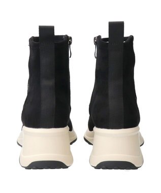 Bridget Birkin 【Bridget Birkin】ラインストーンハイカットスニーカーブーツ ブラックスウェード