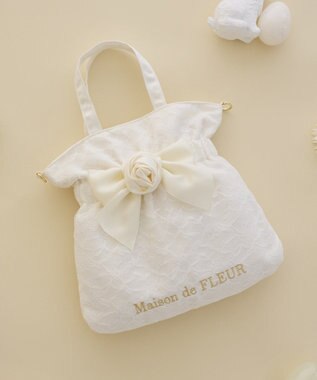 Maison de FLEUR イースターローズリボン2Wayトートバッグ