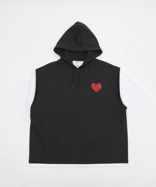 WEGO 【ユニセックス着用ITEM/2点SET】パーカーアンサンブルT（SS） スミクロ