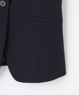 J.PRESS LADIES L 【洗える】T/Rアルガンシルク テーラード ジャケット ネイビー系