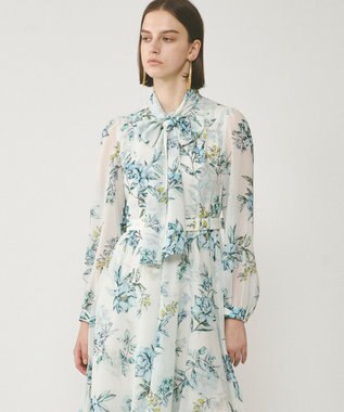 GRACE CONTINENTAL フラワーレイヤーワンピース キナリ