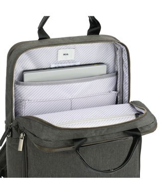 ACE BAGS & LUGGAGE ace. フィッテムヘザー ビジネスリュック A4サイズ 14インチPC収納 エキスパンド 20114 エース ブラック