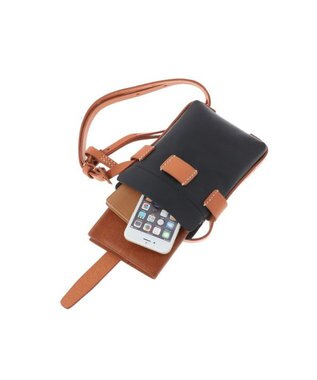 genten サドルベルト ヌオーバ 縦型コンパクトショルダーバッグ クロ