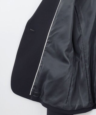 J.PRESS LADIES L 【洗える】T/Rアルガンシルク テーラード ジャケット ネイビー系