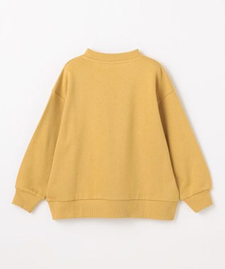 ANY KIDS 恐竜プリント 裏毛トレーナー マスタード