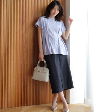 ANY SIS 【2WAY】ベルトアクセントブガッティ バッグ グレージュ