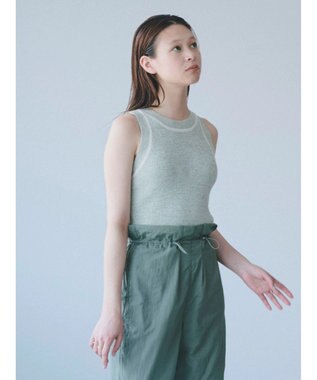 Green Parks ＫＢＦ　配色ニットタンク