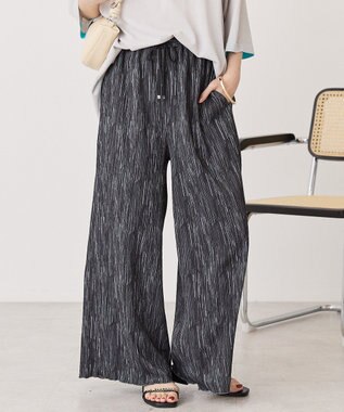 AMERICAN HOLIC アソート柄ジャカードパンツ Charcoal Gray