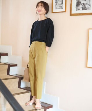 ANY SIS 【接触冷感・UVカット】サカリバドルマンスリーブ プルオーバー ネイビー