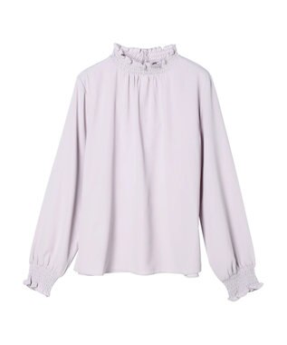 earth music&ecology シャーリングブラウス Light Pink