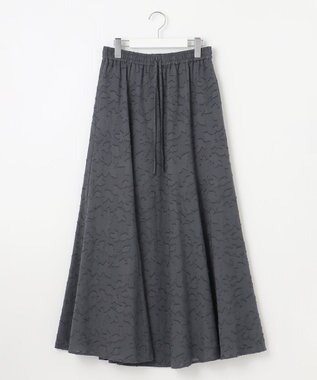 23区 L 【SLOW/一部店舗限定】コットンジャカード スカート グレー系