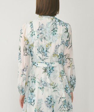 GRACE CONTINENTAL フラワーレイヤーワンピース キナリ