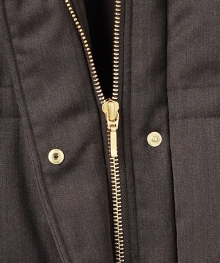 23区 S 【撥水加工】ブライトウール ロングダウンコート ブラウン系