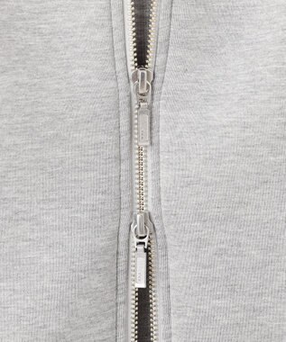 ICB 【洗える】 ビスコースエアーボンディング ジップアップフーディ ライトグレー系