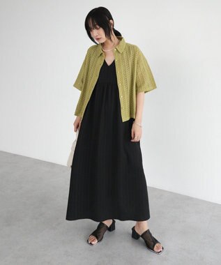 Green Parks ５ＷＡＹノースリーブワンピース Black