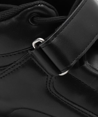 WEGO 【MLサイズ展開】ハイカットベルト厚底スニーカー ブラック