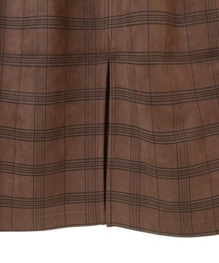 Green Parks ・ＥＬＥＮＣＡＲＥ　ＤＵＥ　チェックナロースカート Mocha