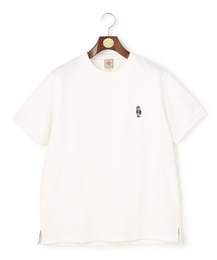 J.PRESS MEN 新デザイン【BULLDOG BOY】カノコレジメン クルーネック Tシャツ ホワイト系