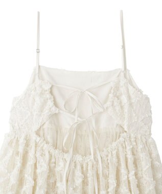 earth music&ecology 【予約】フリンジレースキャミビスチェ ブラック